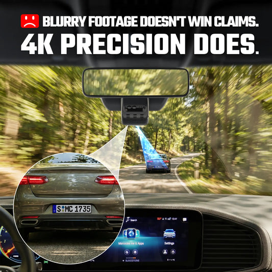 Premium 4K OEM Dash Cam for Ford Ranger 2024-2025 Invisible Dashcam