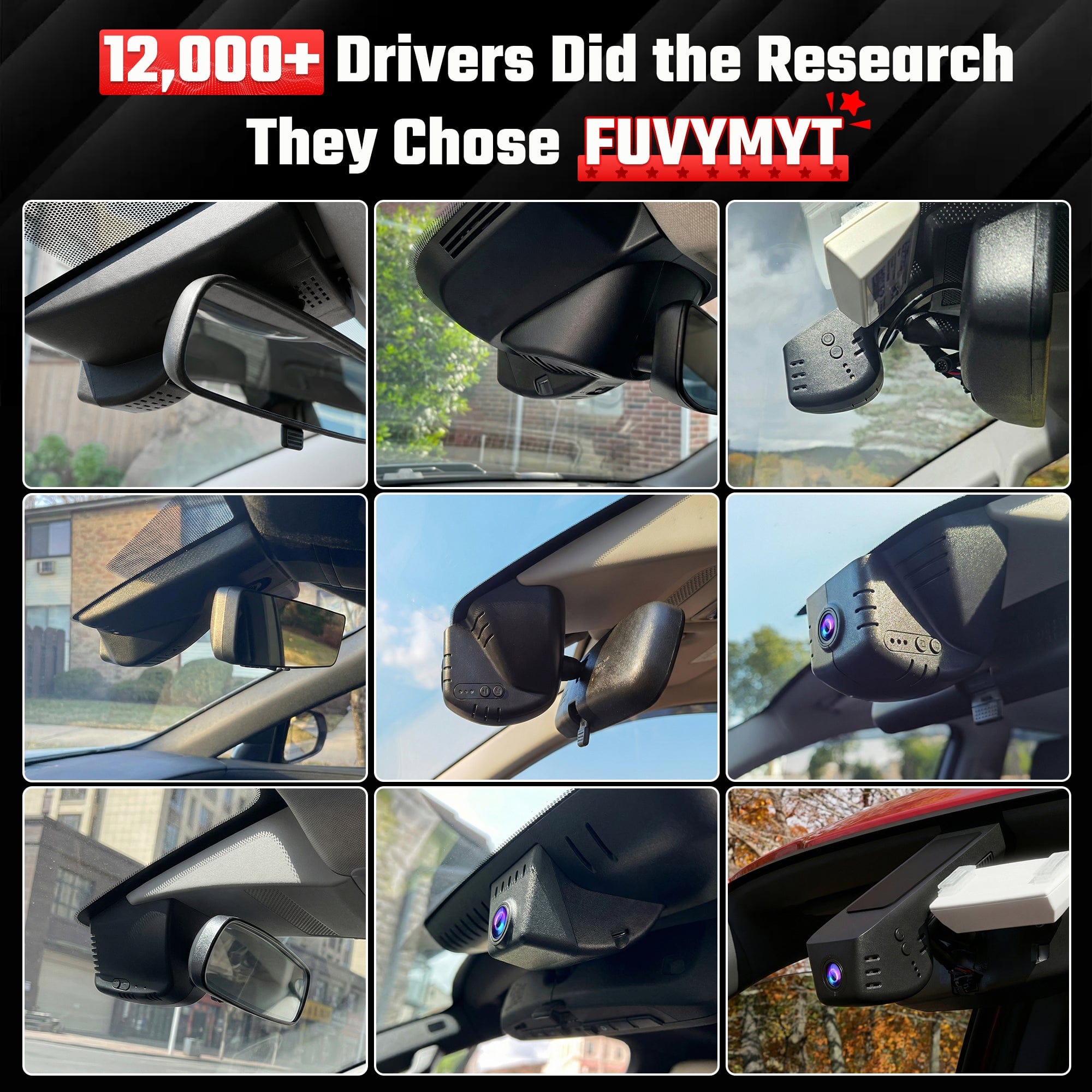 Custom-engineered dash cam covers for 60+ vehicle models