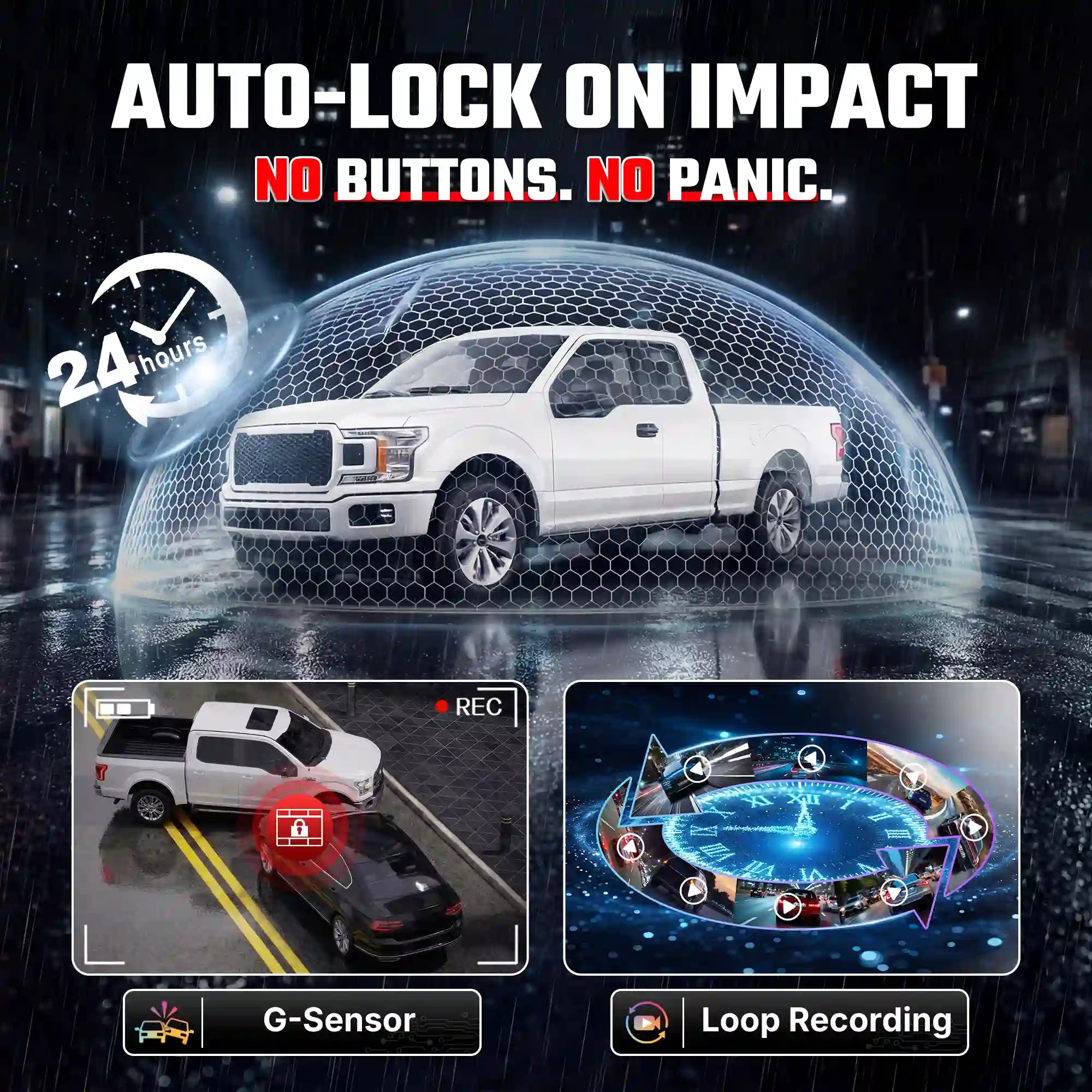 Fuvymyt Dodge Challenger Dash Cam | OEM Style 4K UHD Premium Integrated Dashcam [2015-2023]