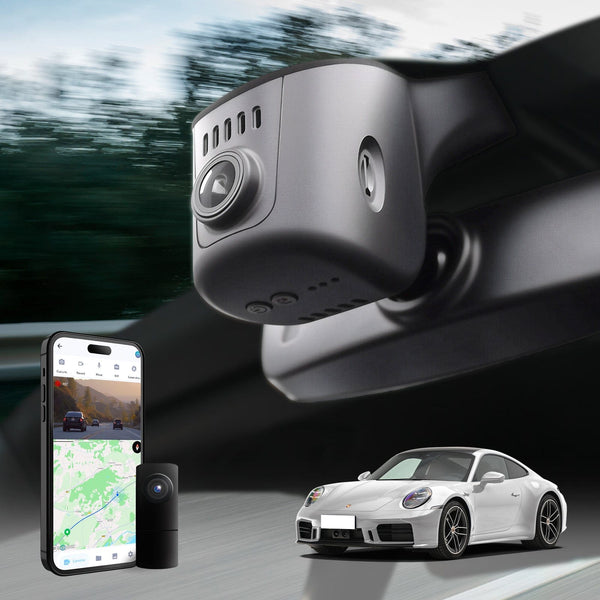 OEM-Style 4K Front Dash Cam for Porsche Cayenne (E3) 2019–2024, 911 (992) 2020–2024, Panamera (971) 2017–2024 & Taycan 2020–2024