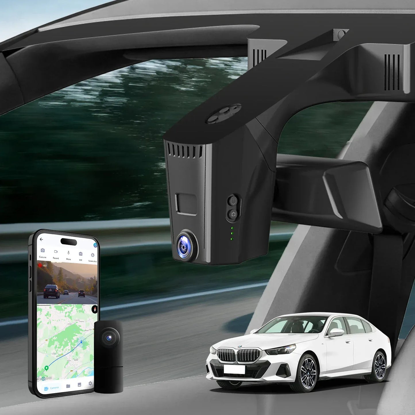 Fuvymyt BMW 5 Series 7 Series Dash Cam | OEM Style 4K UHD Premium Integrated Dashcam [2018-2023]