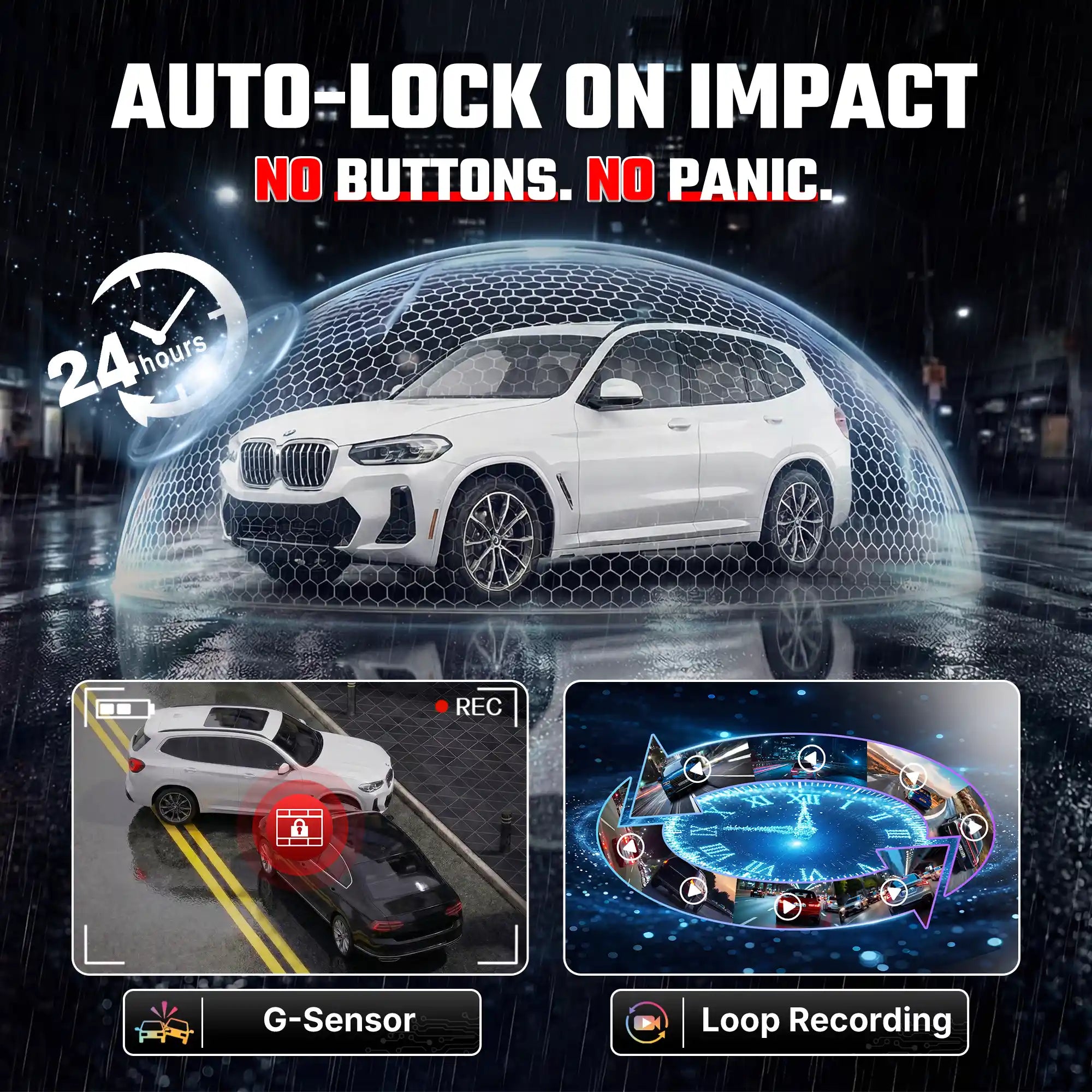 Fuvymyt BMW X3 Dash Cam | OEM Style 4K UHD Premium Integrated Dashcam [2018-2024]