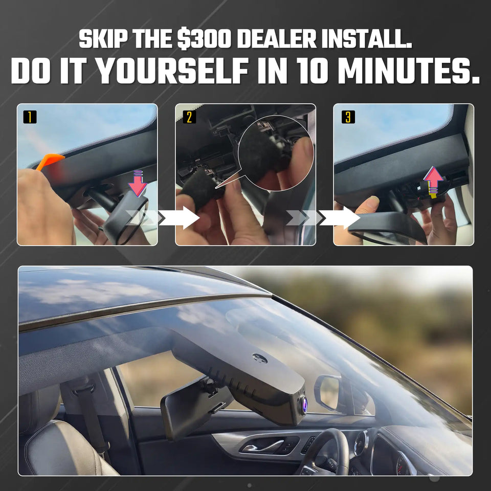 Fuvymyt Chevy Blazer Dash Cam OEM Style 4K UHD Premium Integrated Dashcam