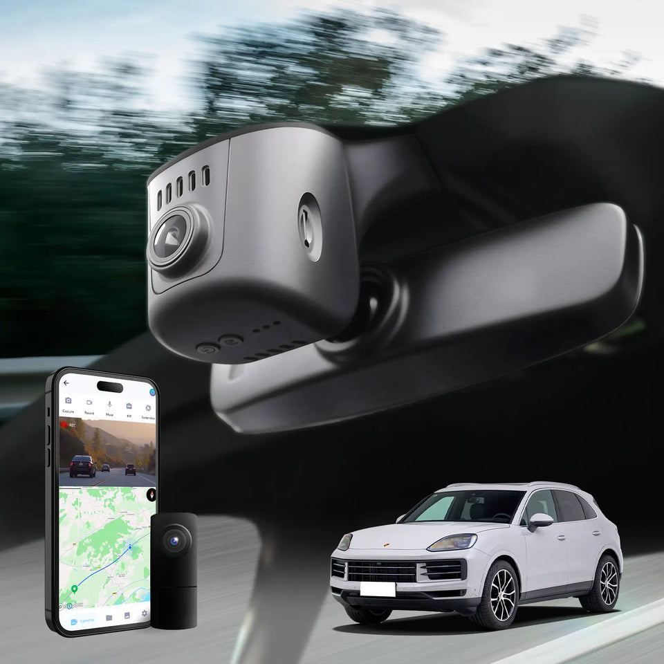 Fuvymyt Porsche Cayenne Dash Cam OEM Style 4K UHD Premium Integrated Dashcam [2011-2026]