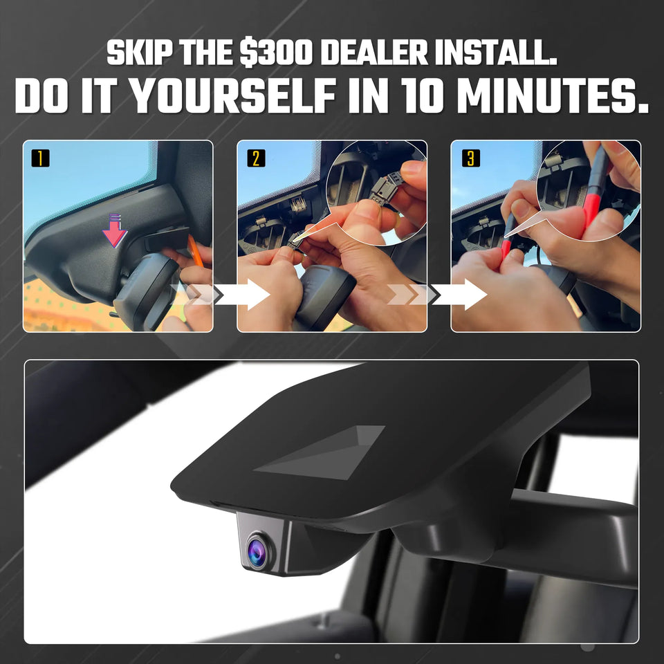 Fuvymyt Jeep Wagoneer Dash Cam OEM Style 4K UHD Premium Integrated Dashcam [2022-2026]