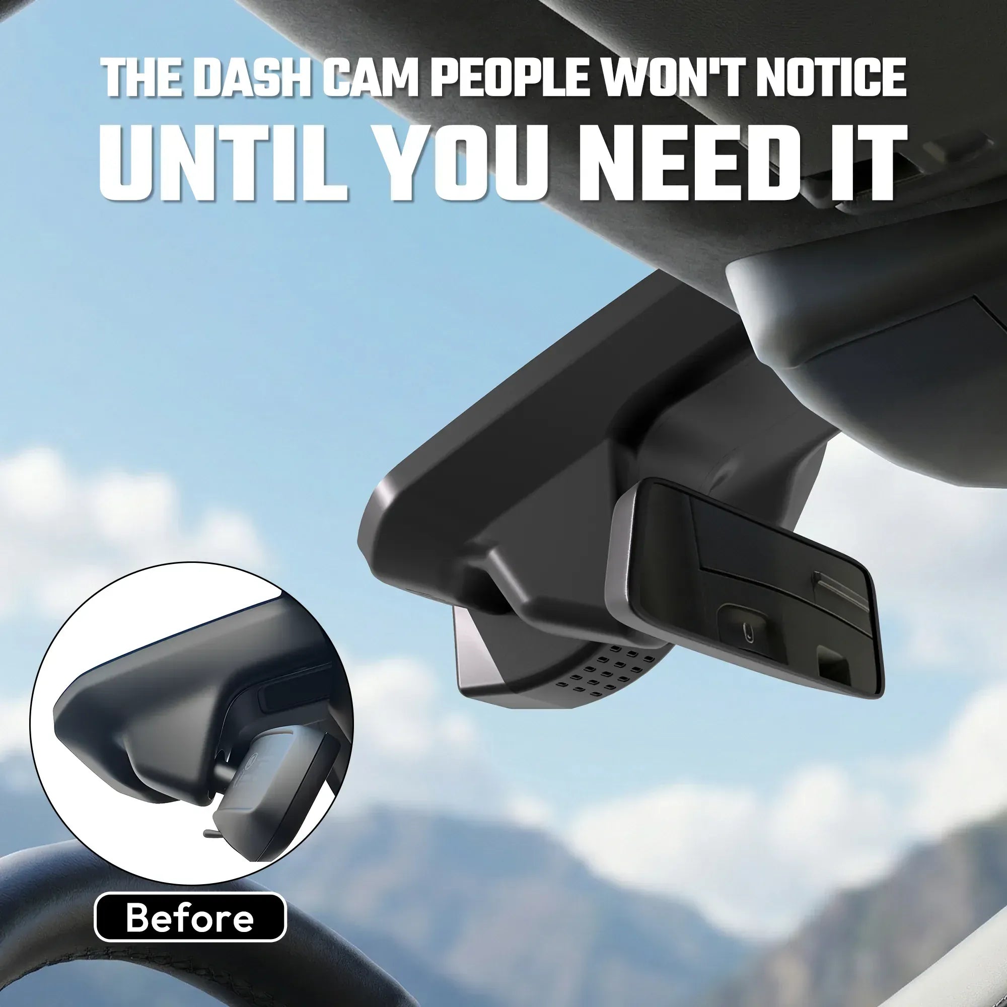 Fuvymyt Jeep Wagoneer Dash Cam OEM Style 4K UHD Premium Integrated Dashcam [2022-2026]