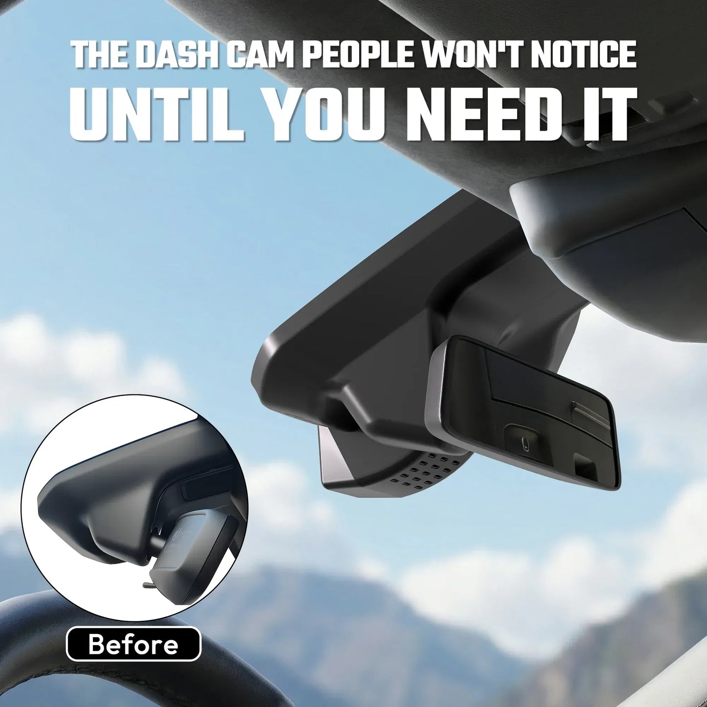 Premium 4K Dash Cam for Jeep Grand Cherokee | OEM Style Dashcam [2022-2026]