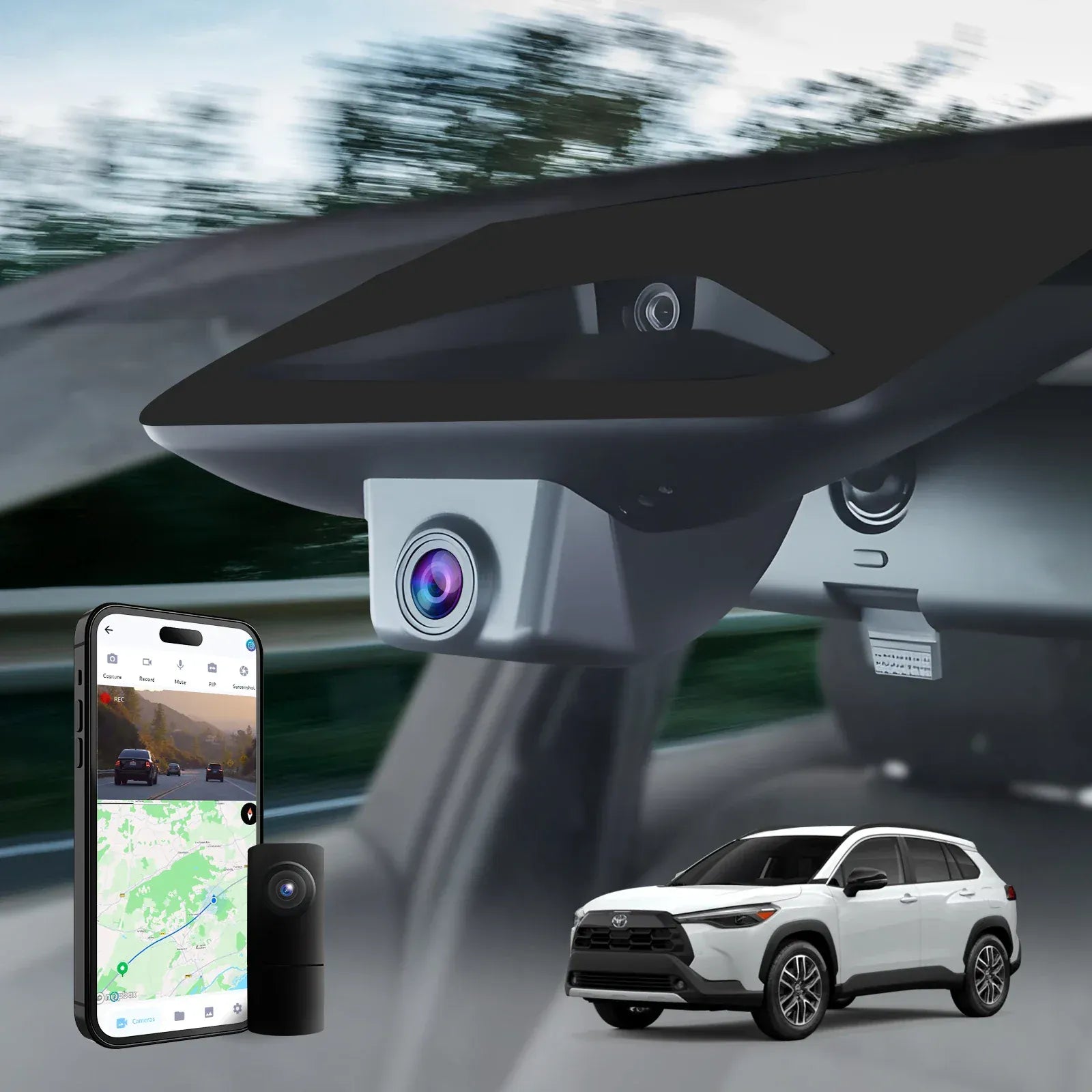 Premium 4K OEM Dash Cam for Toyota Corolla Cross 2019-2026 Invisible Dashcam