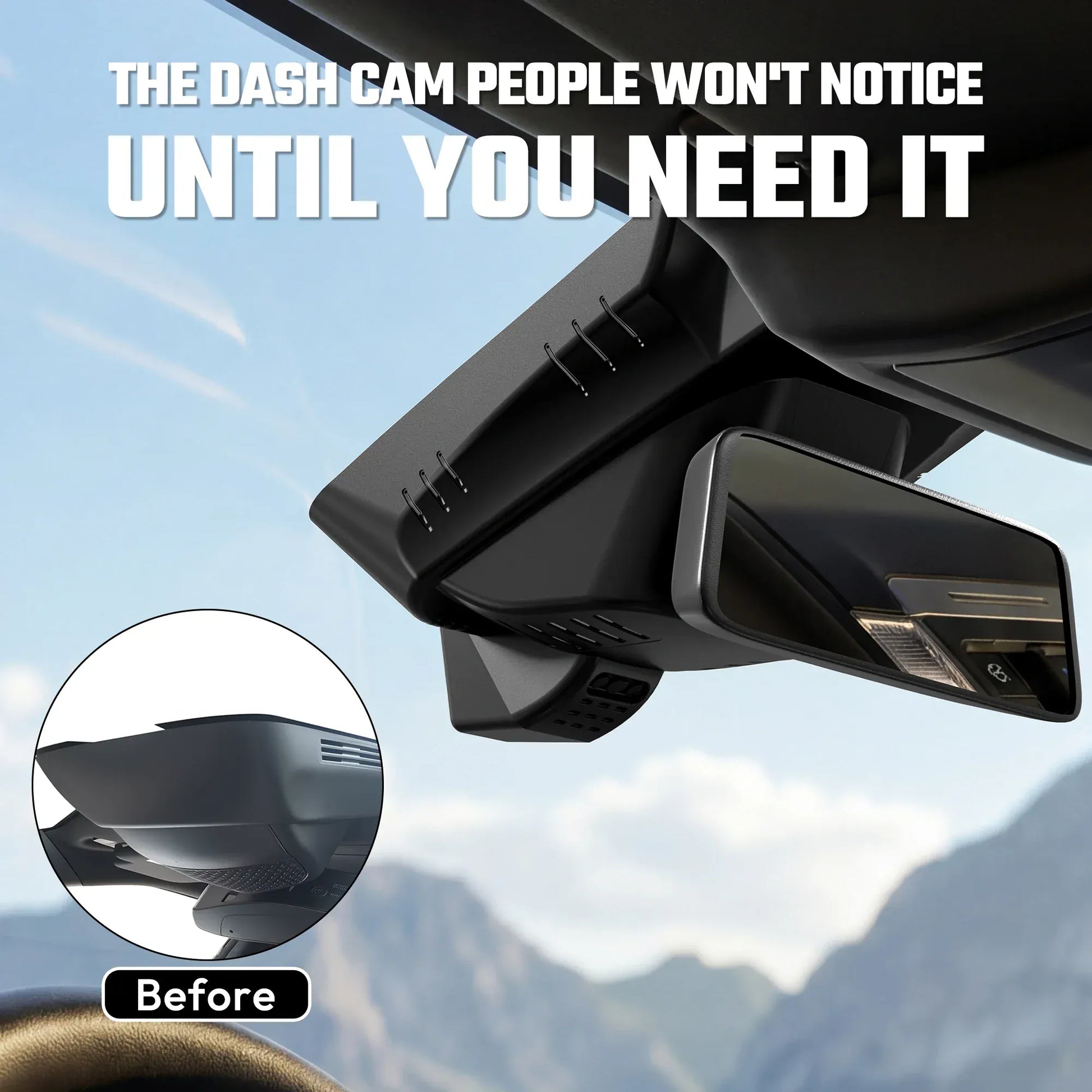 Premium 4K OEM Dash Cam for Dodge RAM 2500 | Invisible Dashcam [2019-2024]