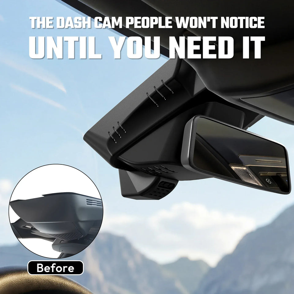 Premium 4K OEM Dash Cam for Dodge RAM 3500 | Invisible Dashcam [2019-2024]