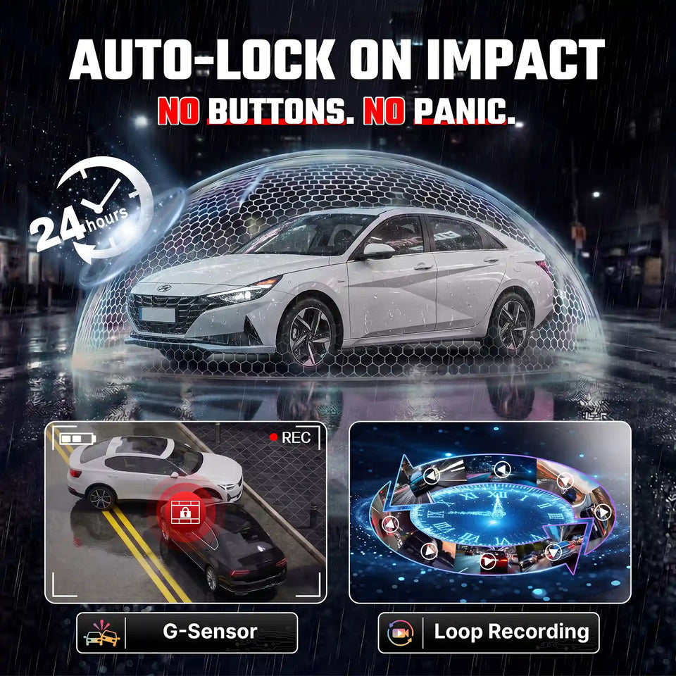 Fuvymyt Hyundai Elantra Dash Cam OEM Style 4K UHD Premium Integrated Dashcam [2021-2026]