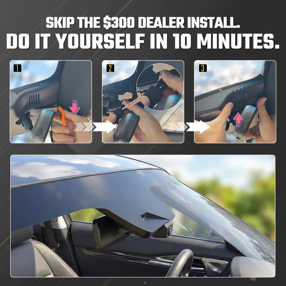 Fuvymyt Hyundai Elantra Dash Cam OEM Style 4K UHD Premium Integrated Dashcam [2021-2026]