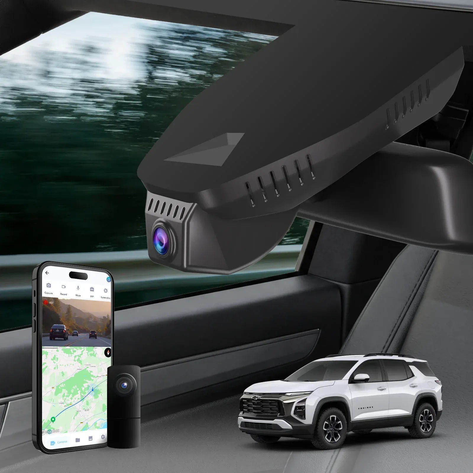 Premium Hidden 4K Dash Cam for Chevy Equinox Zero Windshield Clutter [2025 - 2026]