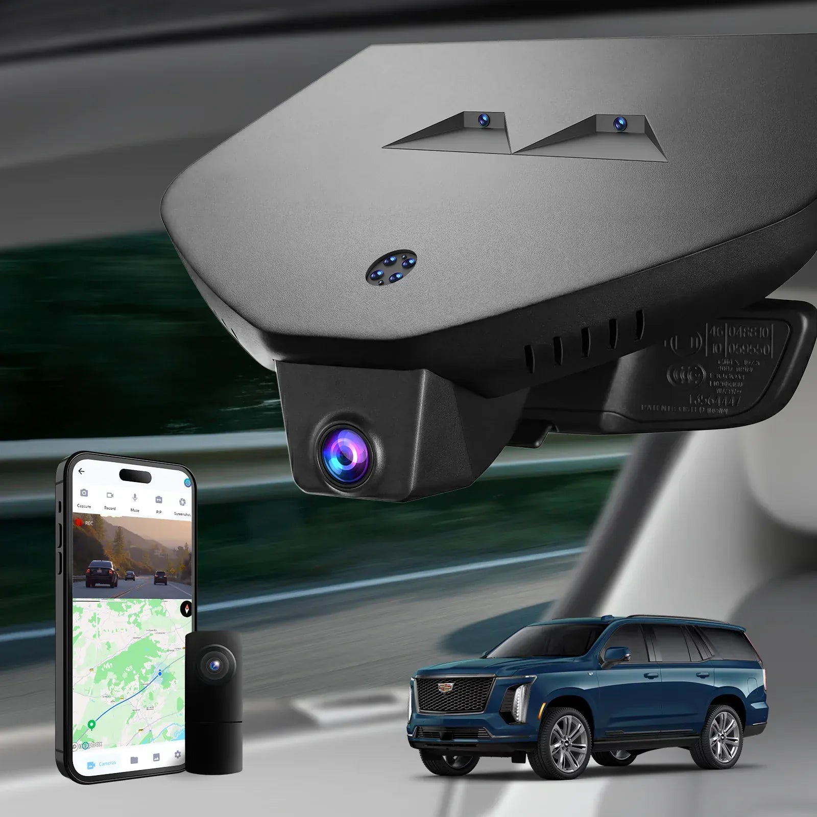 Premium Hidden 4K Dash Cam for Cadillac Escalade 2021-2026 Invisible Luxury