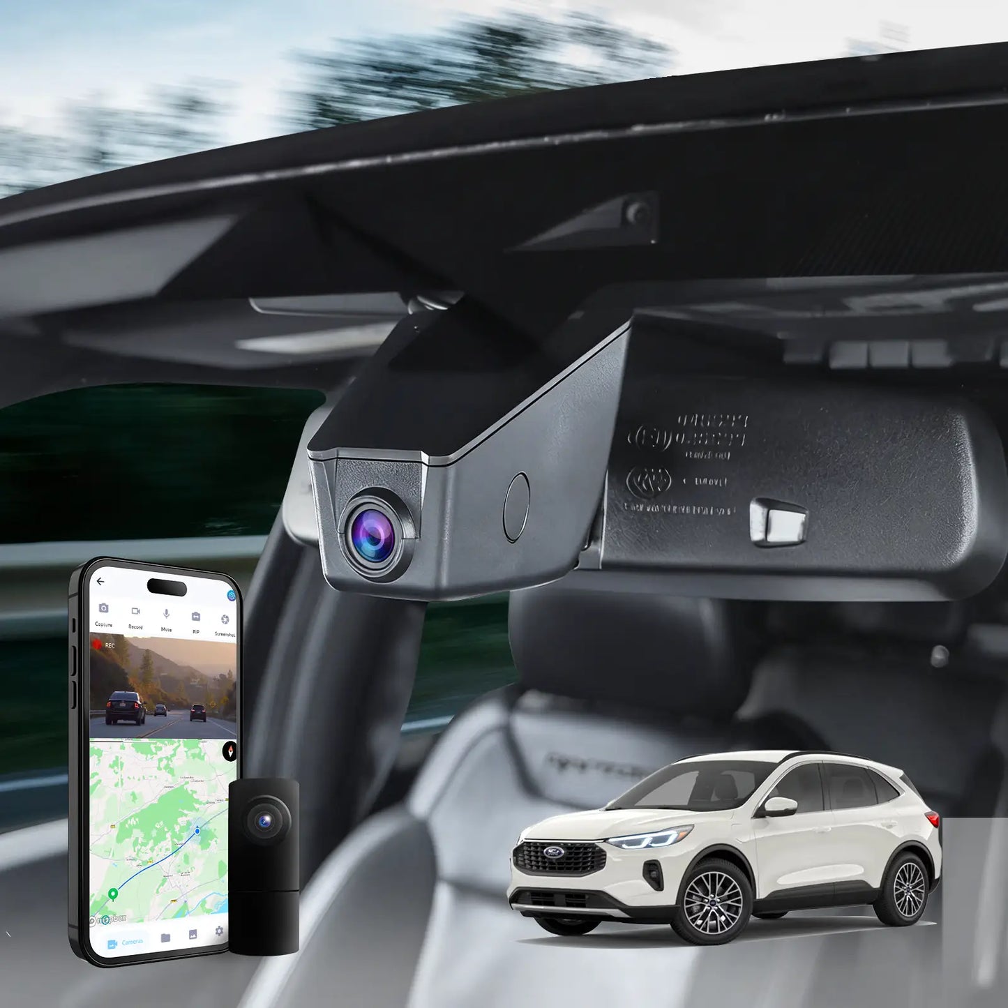 Ford Escape Dash Cam OEM Style 4K UHD Premium Integrated Dashcam  [2020-2026]