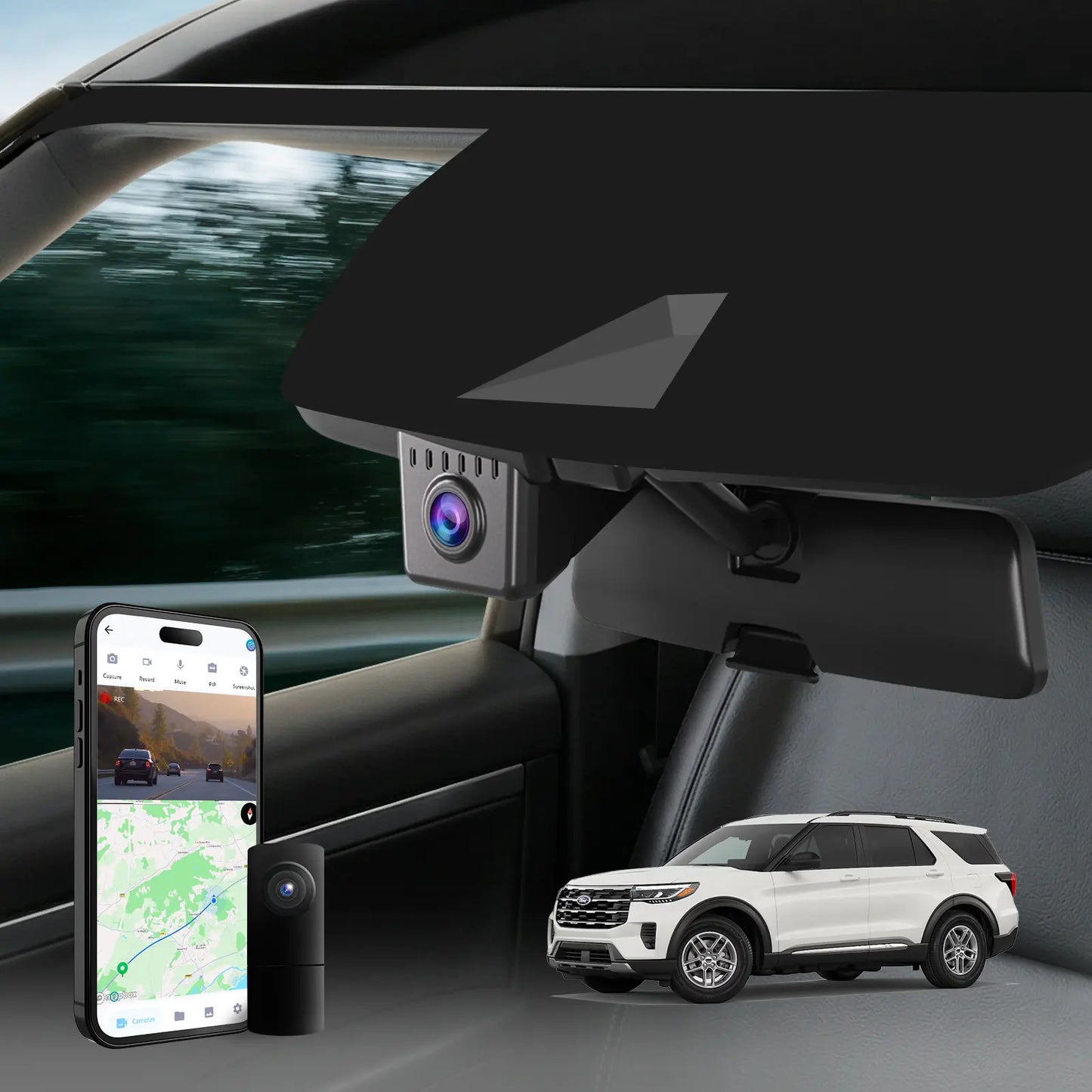 Ford Explorer Dash Cam OEM Style 4K UHD Premium Integrated Dashcam [2024-2026]