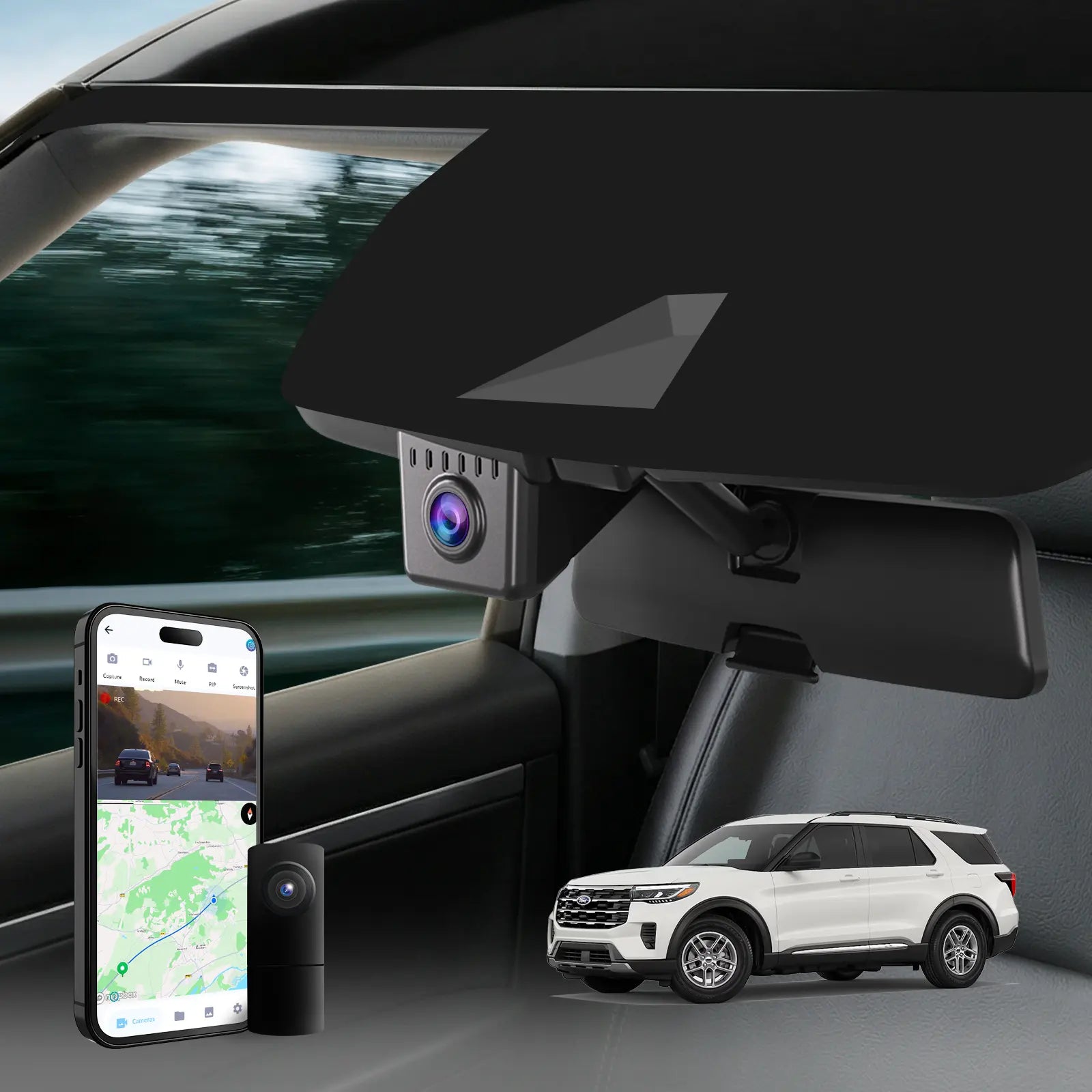 Ford Explorer Dash Cam OEM Style 4K UHD Premium Integrated Dashcam [2024-2026]