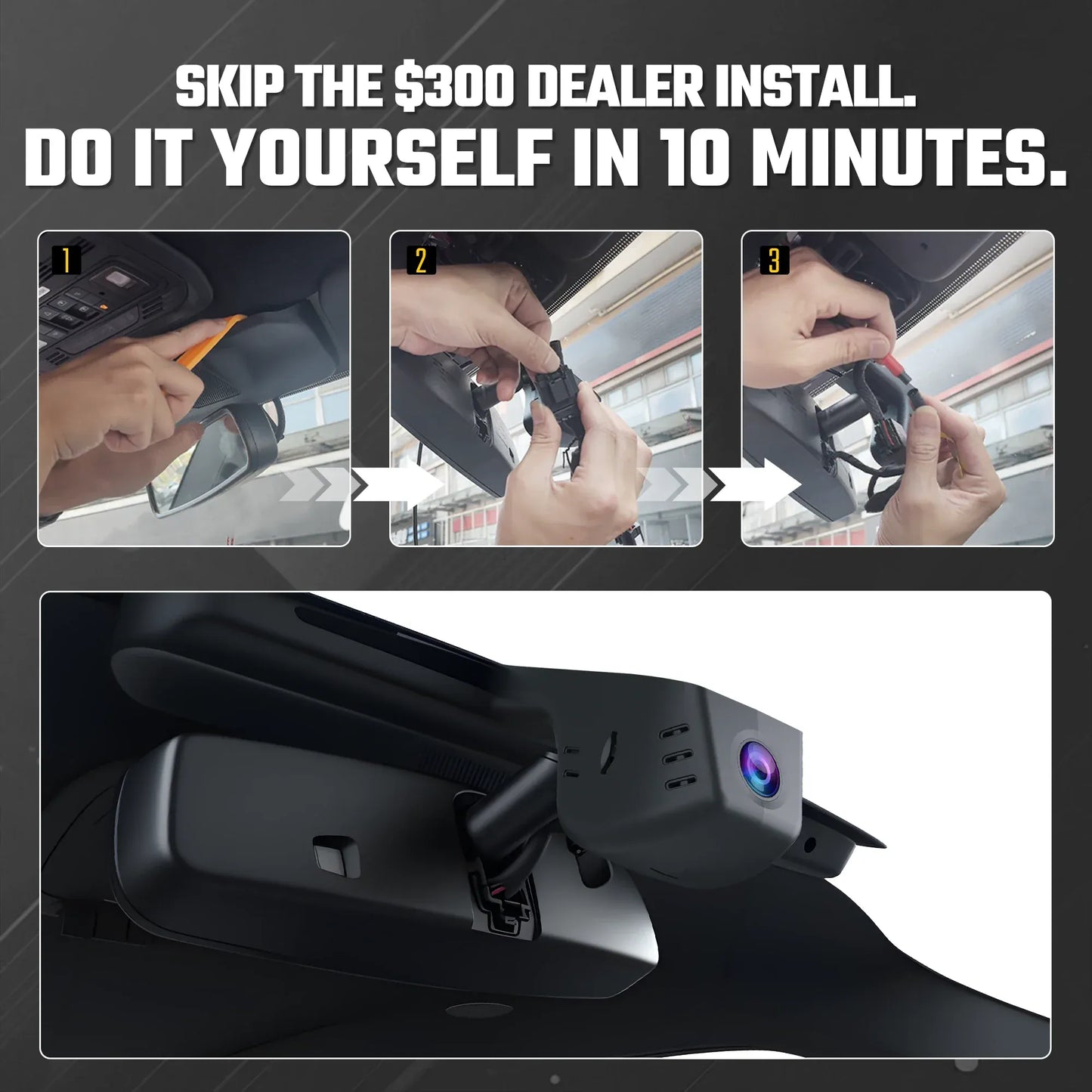 Premium 4K OEM Dash Cam for Ford F150 | Invisible ford f150 Dashcam [2018-2025]