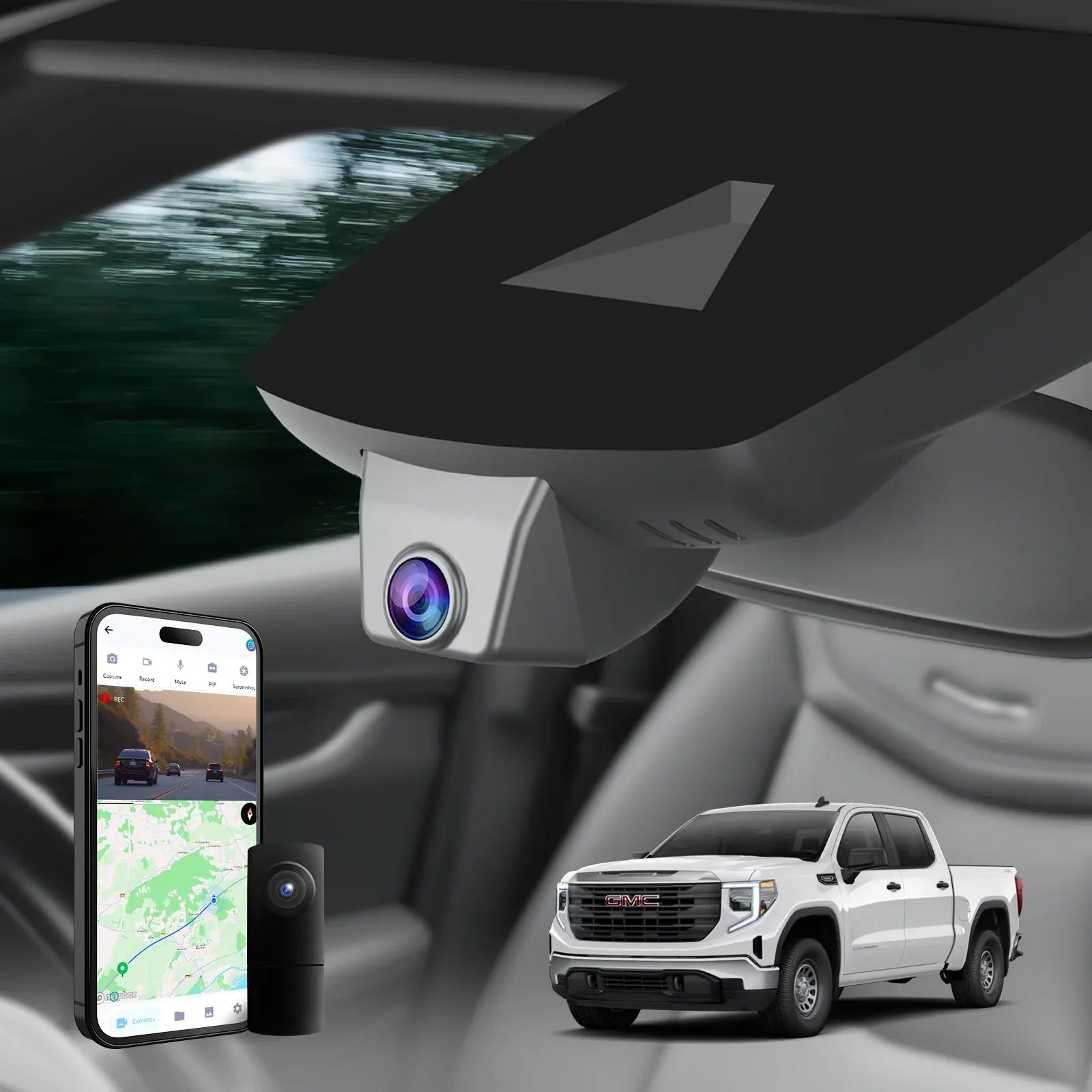 Premium 4K OEM Dash Cam for GMC Sierra, Yukon and More