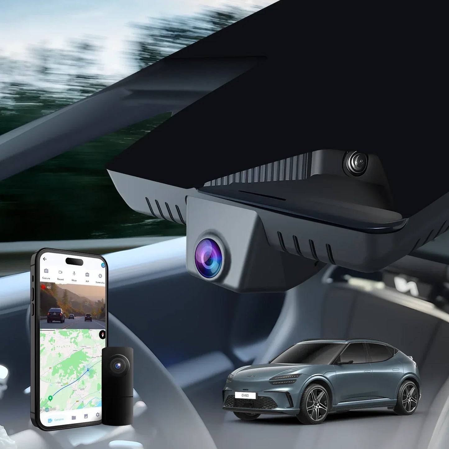 Fuvymyt Genesis GV60 Dash Cam OEM Style 4K UHD Premium Integrated Dashcam