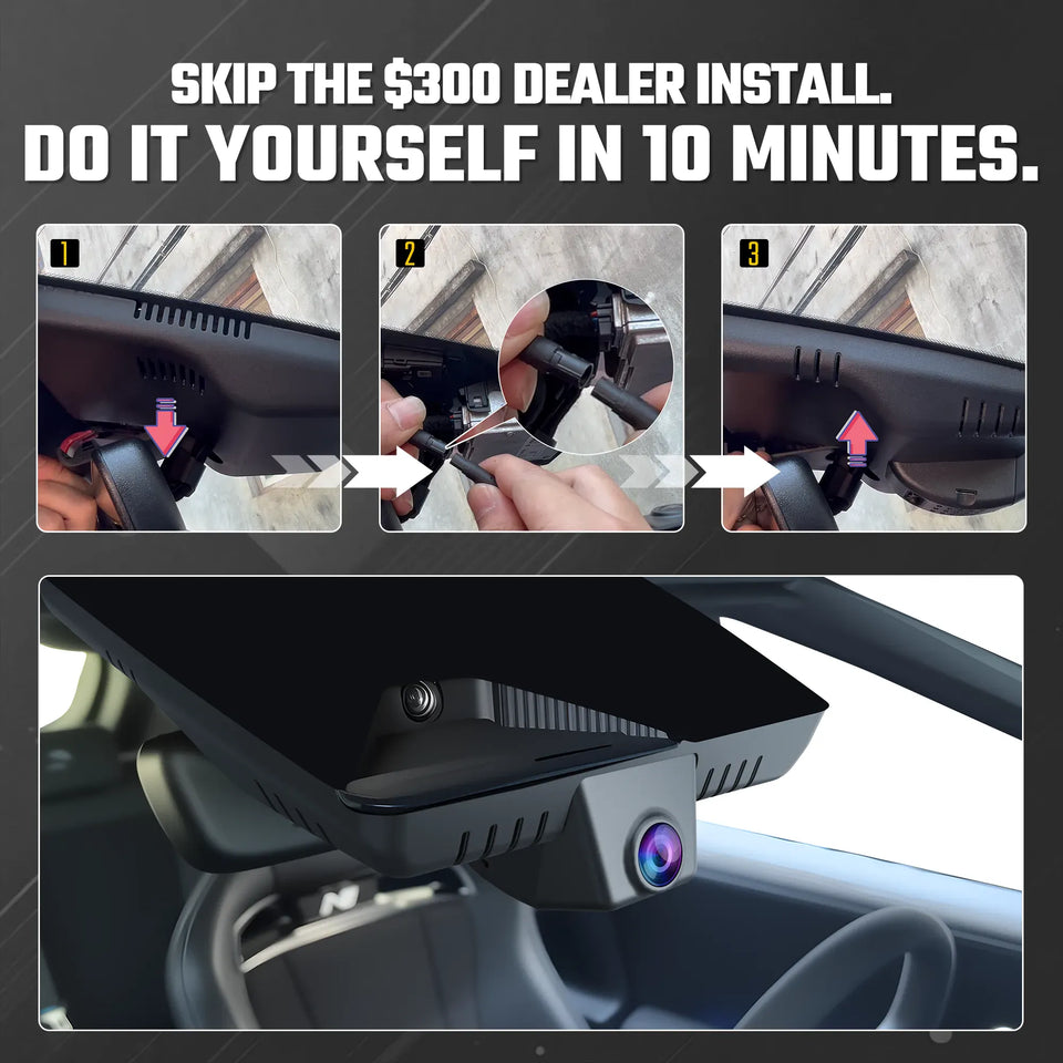Fuvymyt Hyundai Ioniq 5 Dash Cam OEM Style 4K UHD Premium Integrated Dashcam
