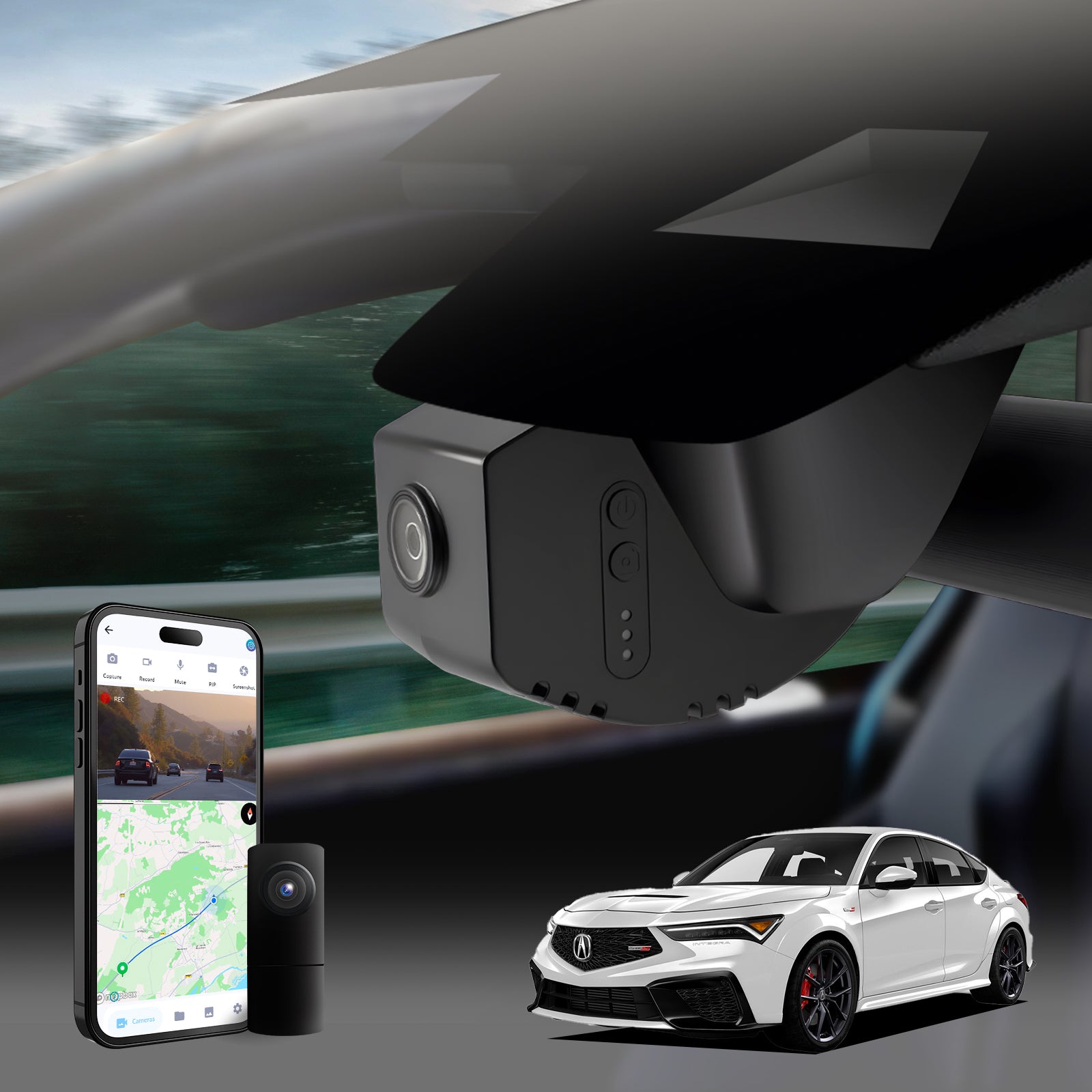 Fuvymyt OEM-Integrated Dashcam for Acura ADX, RDX & Integra (2019–2025)
