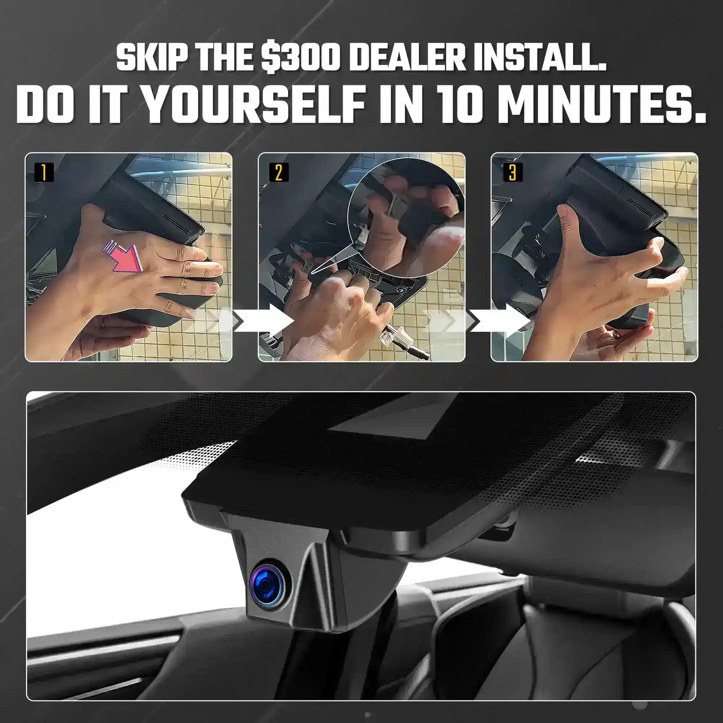 Fuvymyt Lexus LX 600 Dash Cam OEM Style 4K UHD Premium Integrated Dashcam [2022-2024]