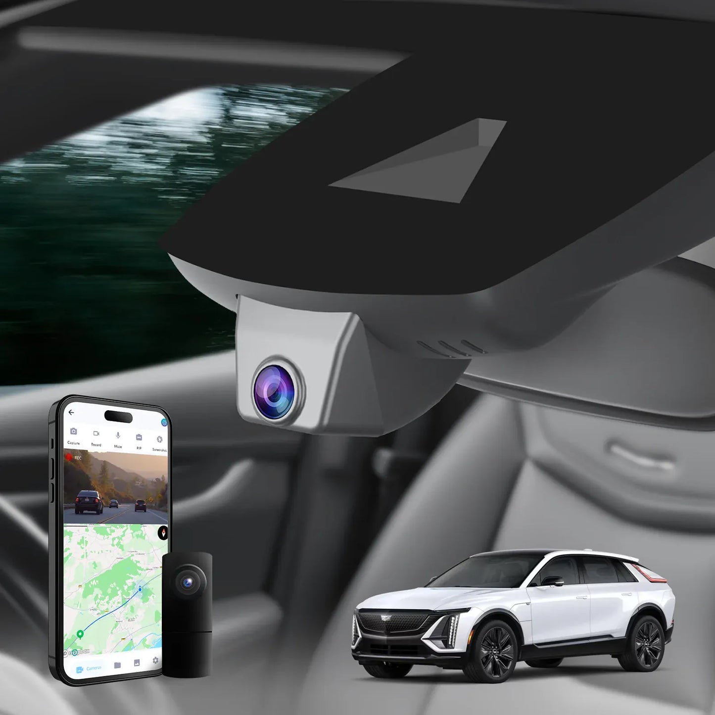 OEM 4K Dashcam for Cadillac | Fits Lyriq, Escalade, CT5, CT4 & XT6