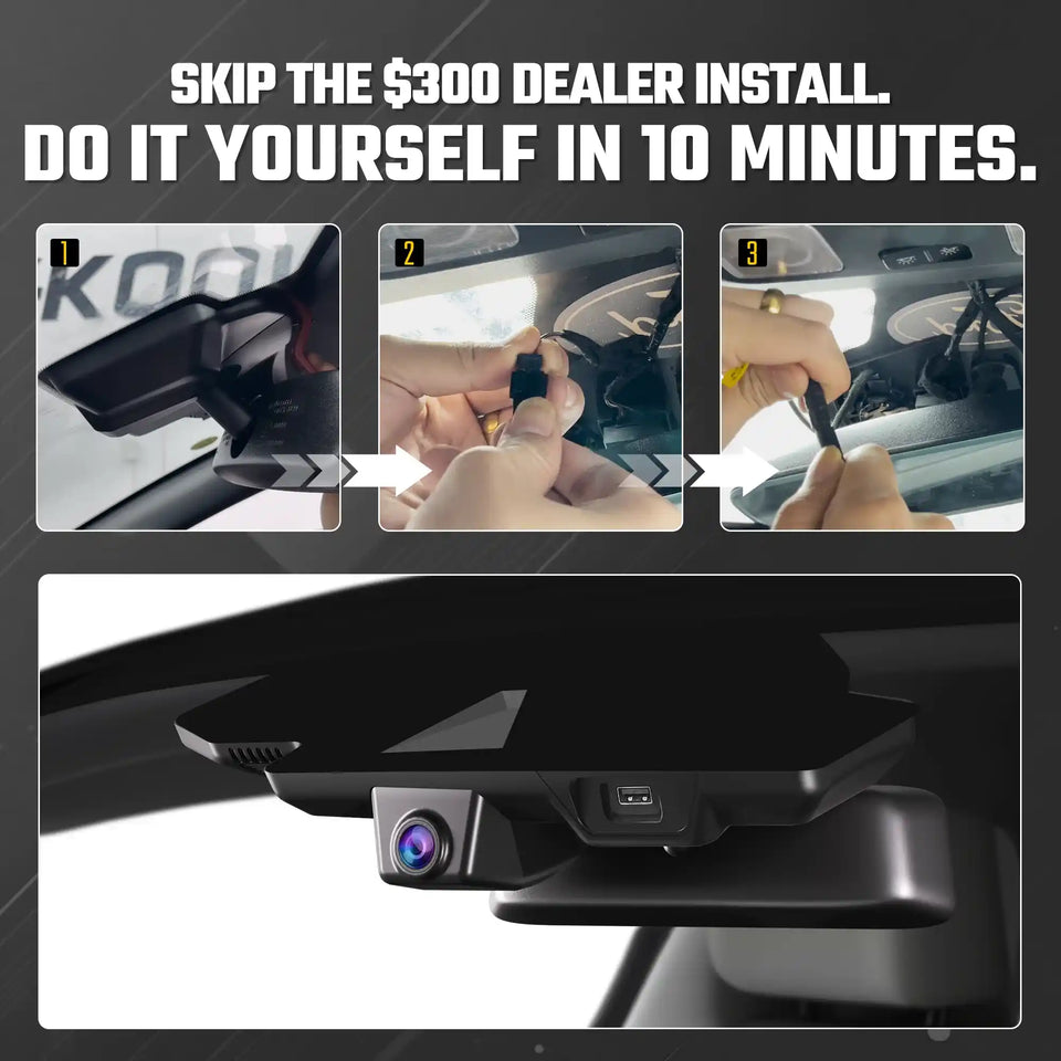 Ford Mustang Dash Cam OEM Style 4K UHD Premium Integrated Dashcam [2024-2025]