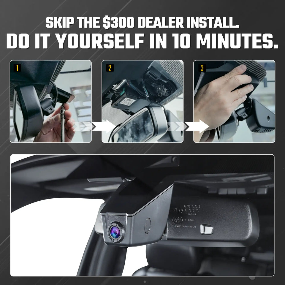 Fuvymyt Lincoln Navigator Dash Cam OEM Style 4K UHD Premium Integrated Dashcam [2018-2025]