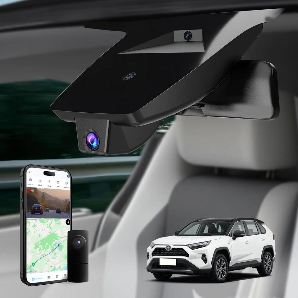 Premium 4K OEM Dash Cam for Toyota RAV4 | Invisible Mirror Mount Dashcam [2019-2025]