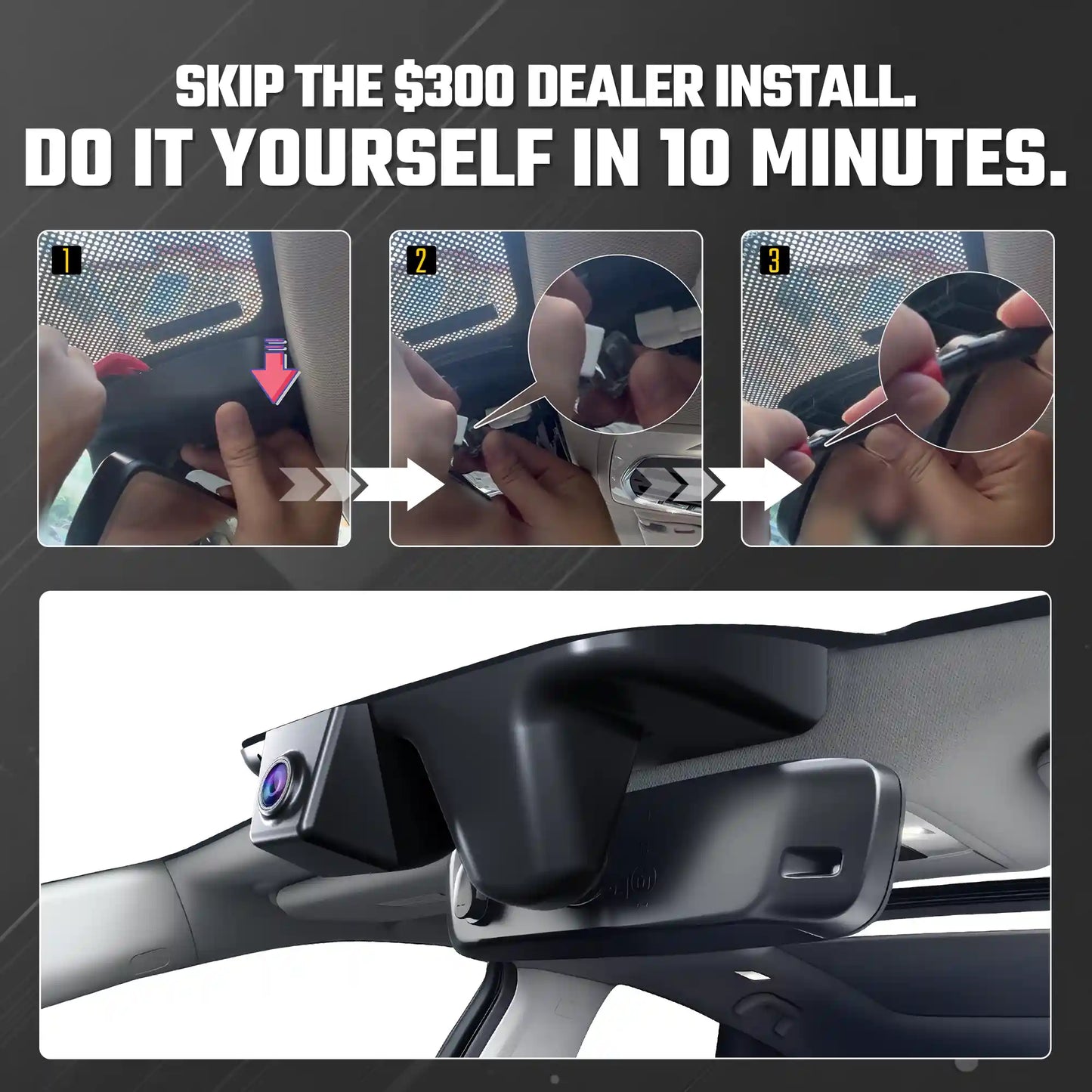 Fuvymyt Acura RDX Dash Cam OEM Style 4K UHD Premium Integrated Dashcam