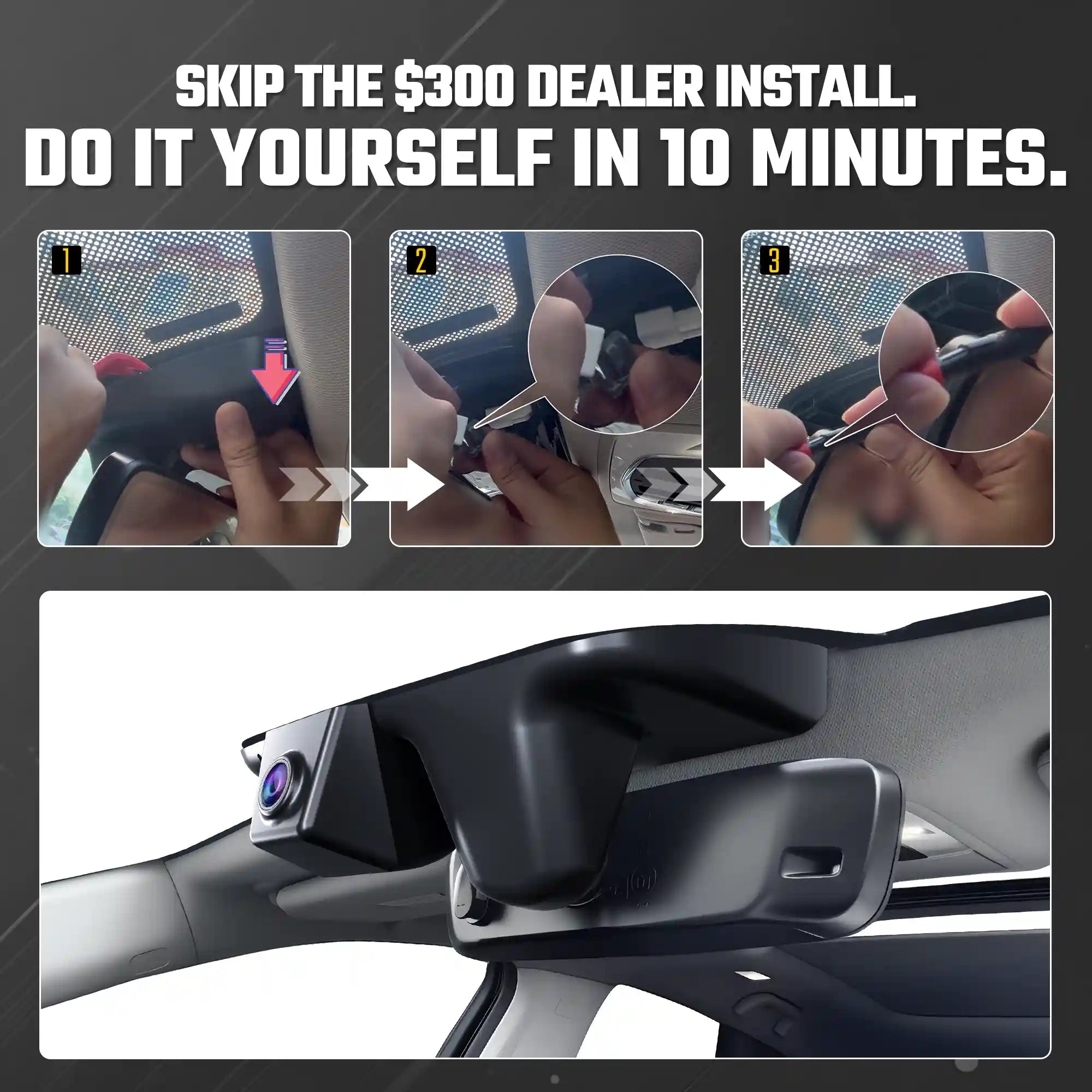 Fuvymyt Acura RDX Dash Cam OEM Style 4K UHD Premium Integrated Dashcam