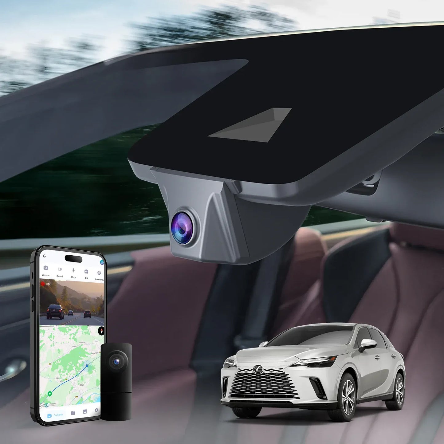Premium OEM Dash Cam for Lexus RX 350 | Hidden Install Dash Cam