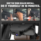 Premium 4K OEM Dash Cam for Ford Ranger 2024-2025 Invisible Dashcam