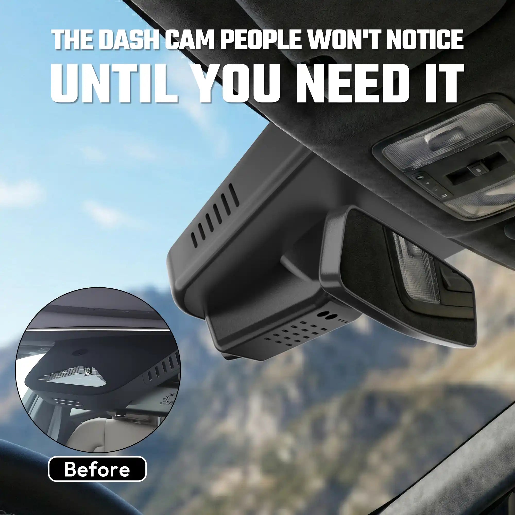 Fuvymyt Volvo XC60 Dash Cam OEM Style 4K UHD Premium Integrated Dashcam