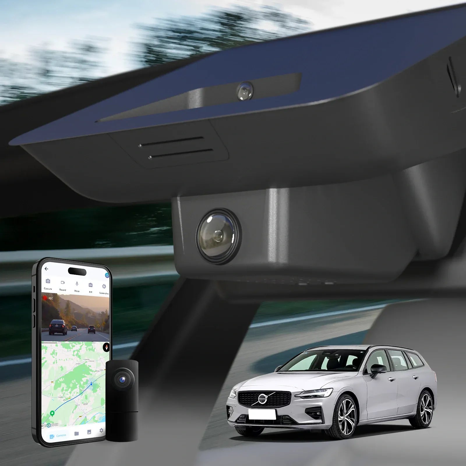 Fuvymyt Volvo V60 Dash Cam | OEM Style 4K UHD Premium Integrated Dashcam [2023-2026]