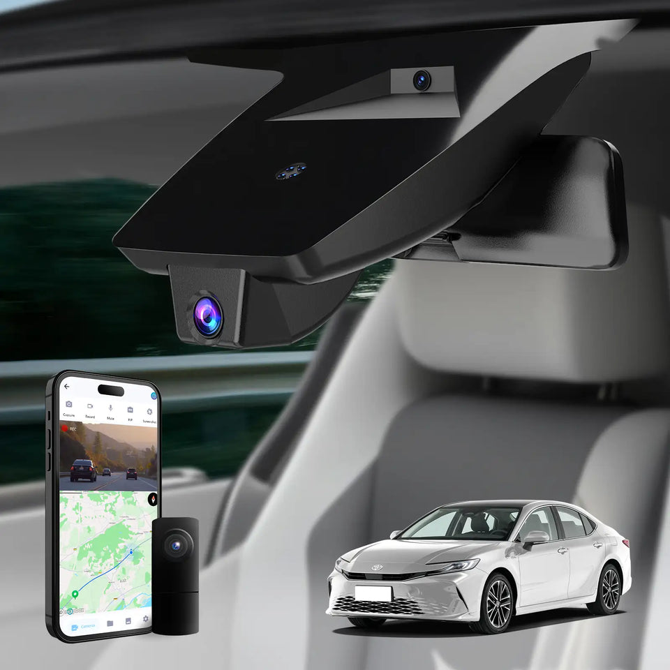 Premium 4K OEM Dash Cam for Toyota Camry | Invisible Mirror Mount [2021-2026]