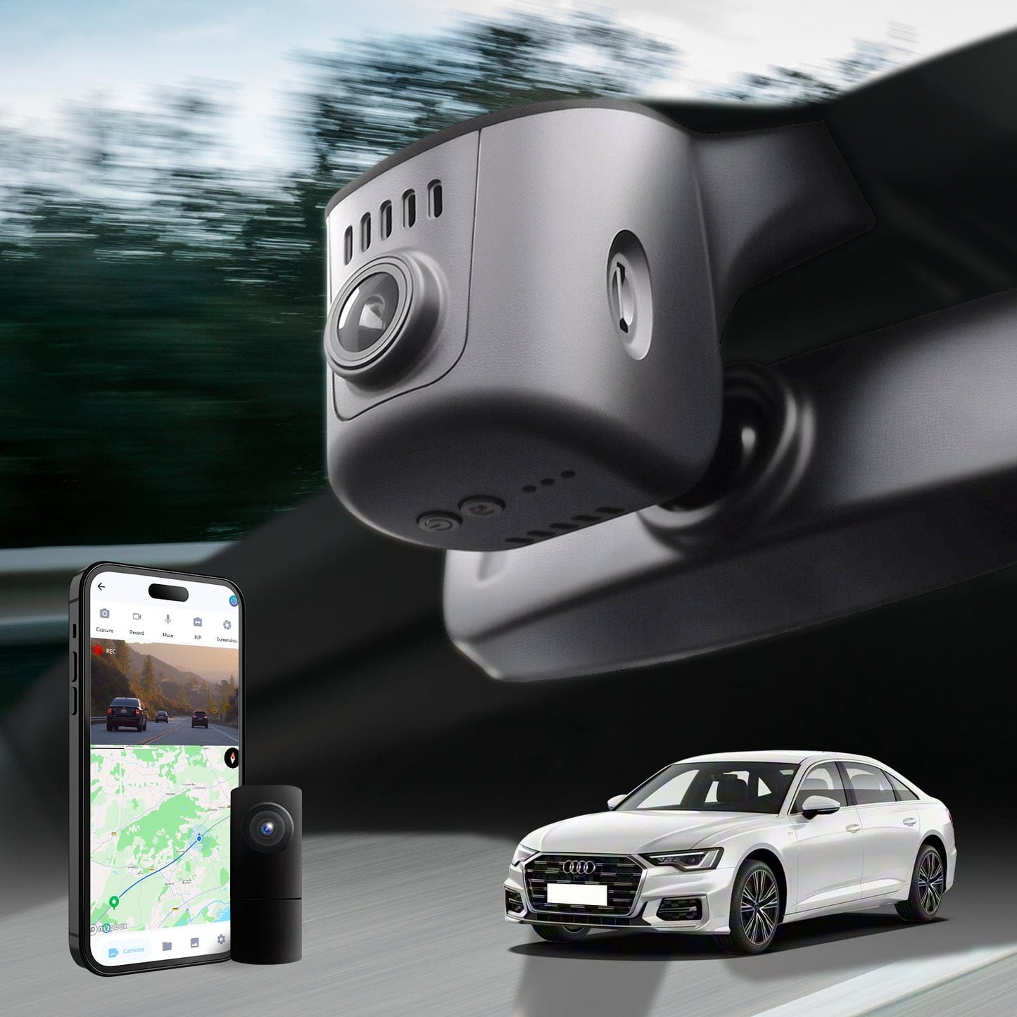 Fuvymyt Audi OEM Dashcam 2018–2025 | A/Q/S Series 4K Dash Cam