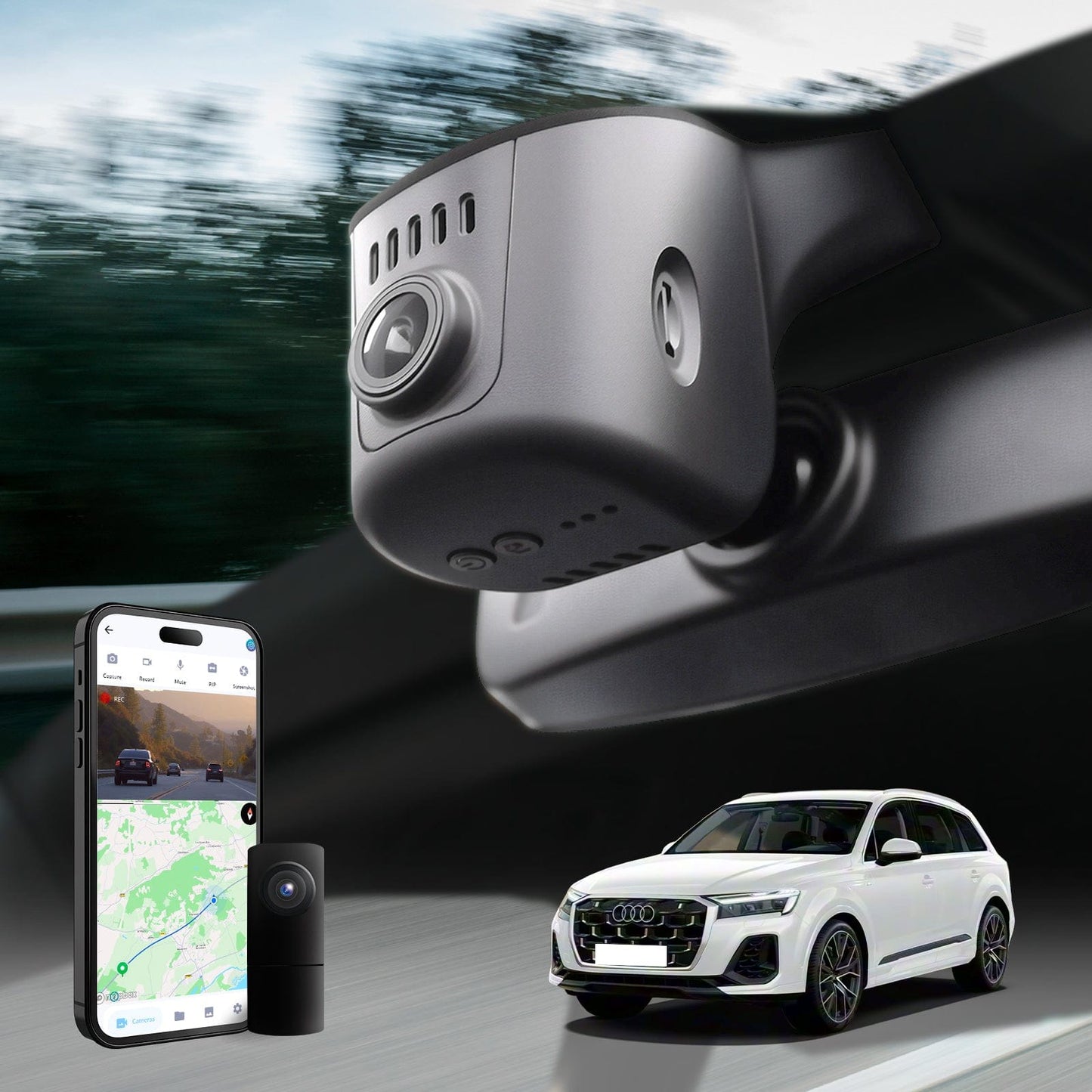 Fuvymyt Audi OEM Dashcam 2018–2025 | A/Q/S Series 4K Dash Cam
