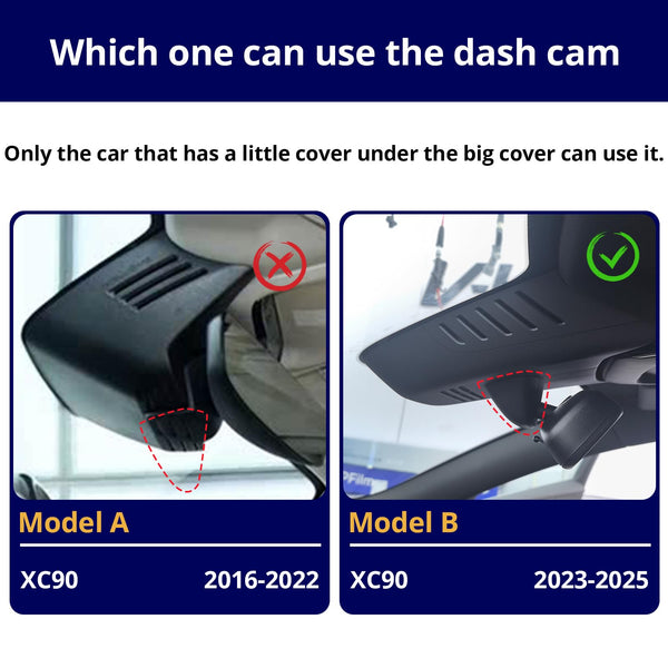 Fuvymyt OEM Dashcam for Volvo XC90, S60 & More (2018–2025)