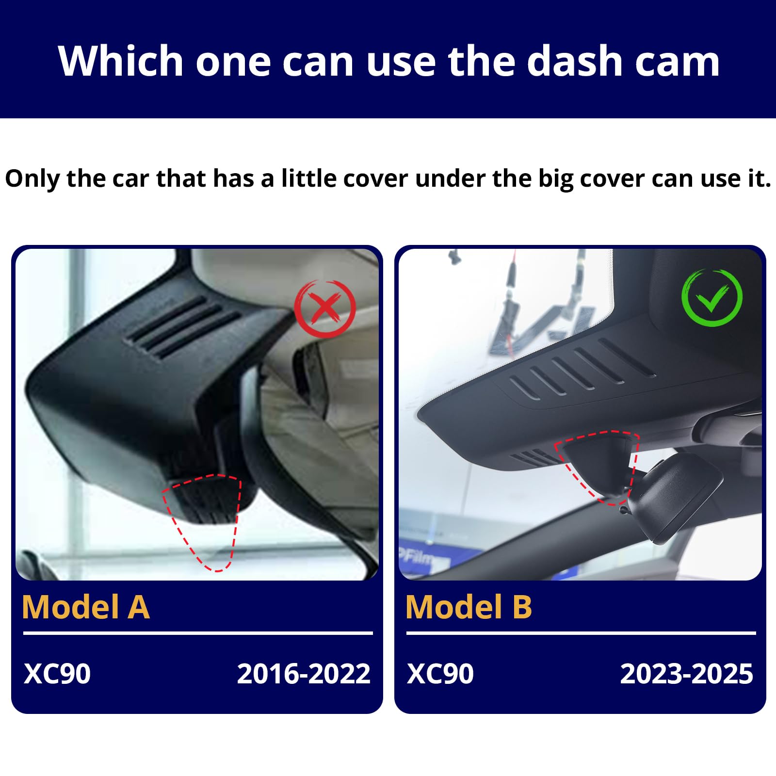 Fuvymyt OEM Dashcam for Volvo XC90, S60 & More (2018–2025)