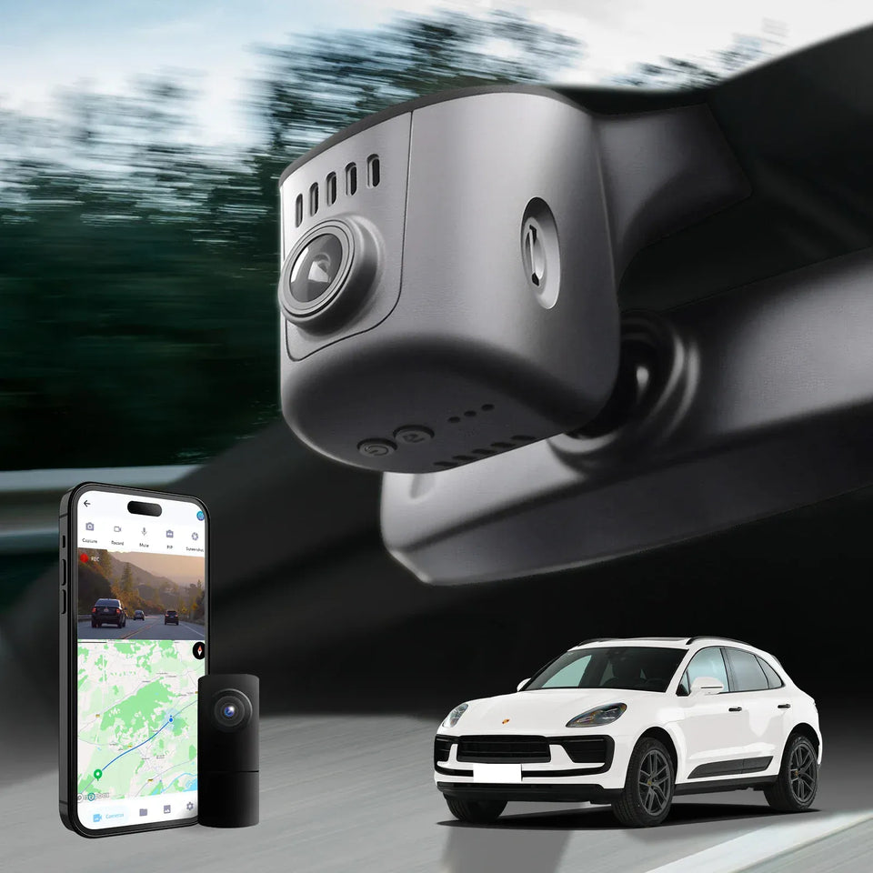Fuvymyt Porsche Macan Dash Cam OEM Style 4K UHD Premium Integrated Dashcam