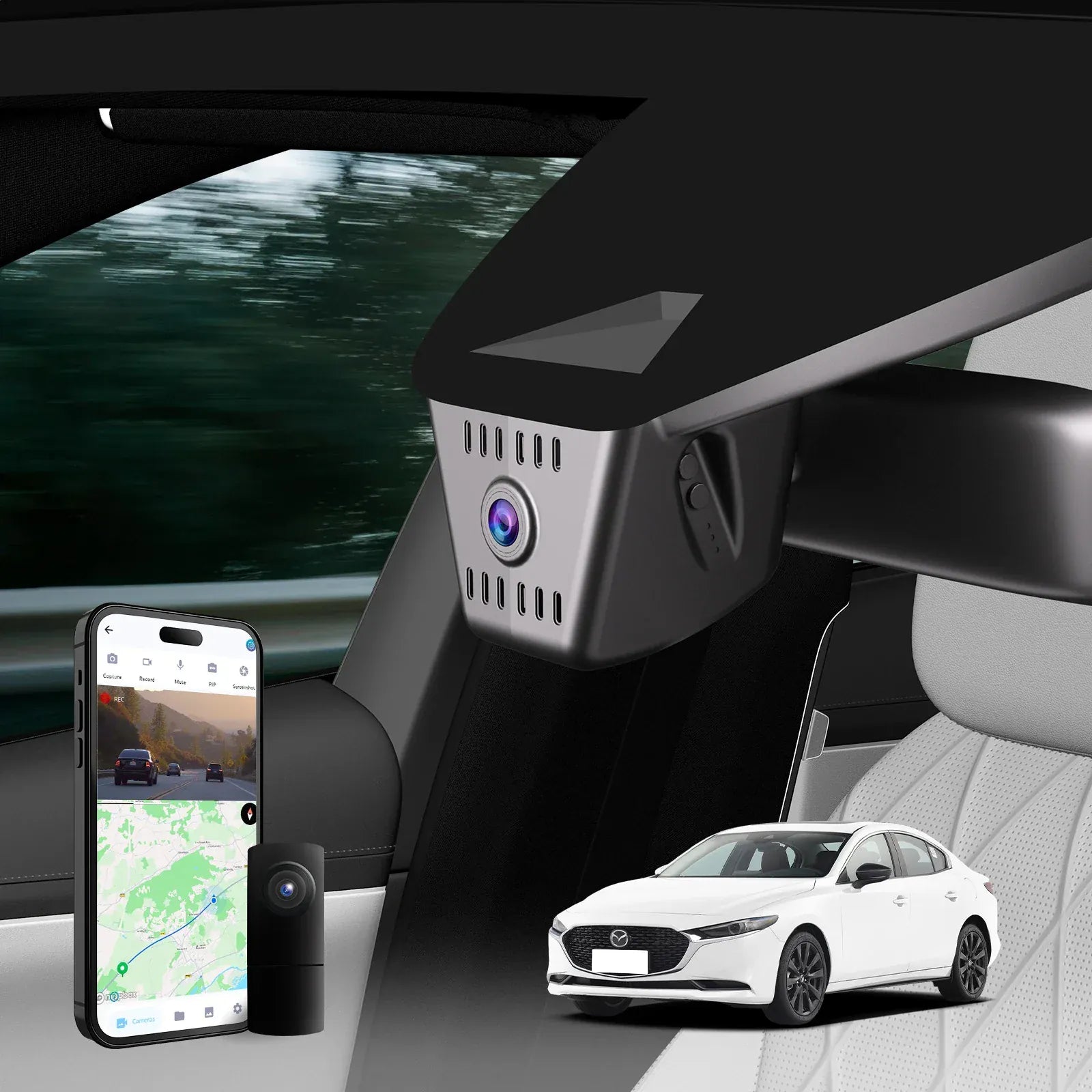 Fuvymyt Mazda 3 Dash Cam | OEM Style 4K UHD Premium Integrated Dashcam [2024-2025]