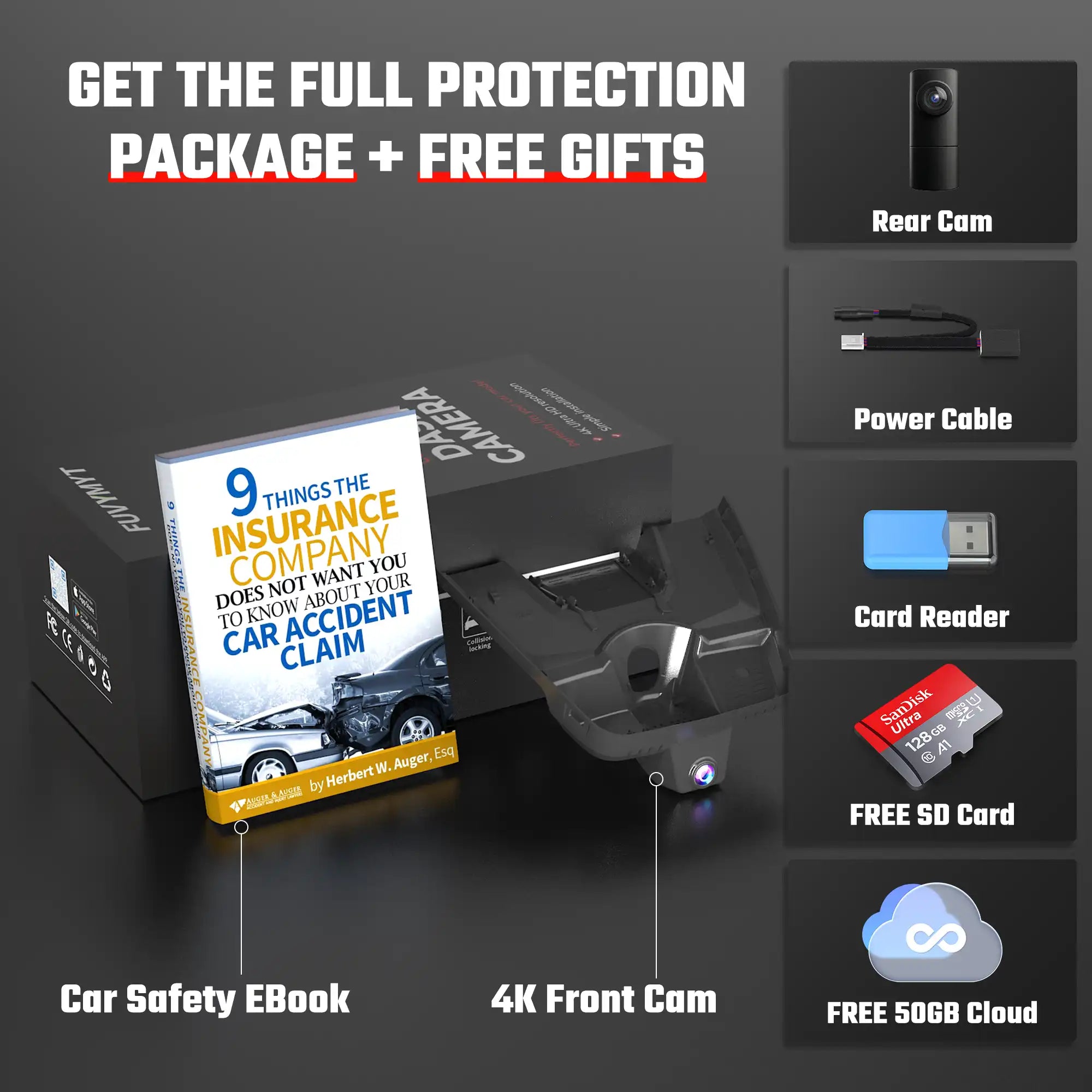 Fuvymyt Toyota 4Runner Dash Cam OEM Style 4K UHD Premium Integrated Dashcam