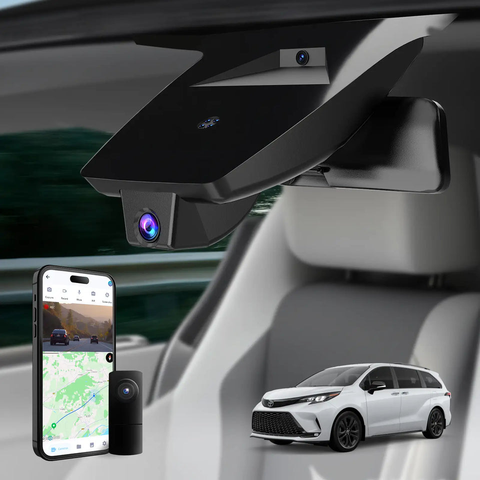 Premium 4K OEM Dash Cam for Toyota Sienna | Invisible Dashcam [2021-2025]