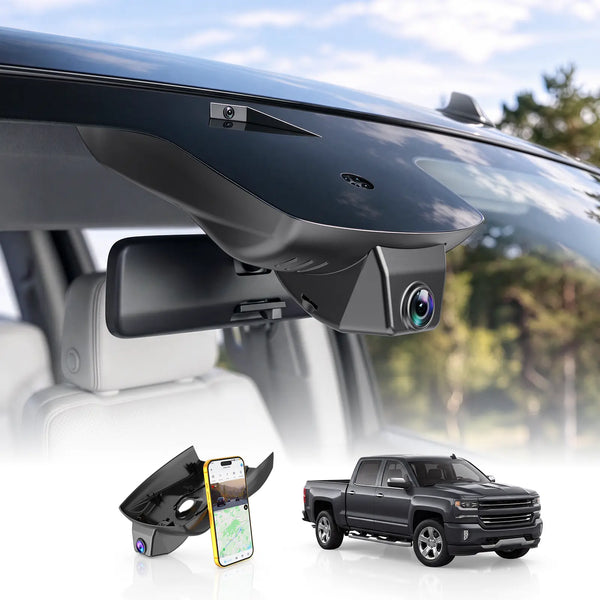 Premium Hidden 4K Dash Cam for Chevy Silverado | OEM Mirror Mount  Integrated Silverado Dash Cam [2019-2026]
