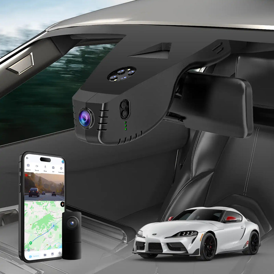 Fuvymyt Toyota Supra Dash Cam OEM Style 4K UHD Premium Integrated Dashcam [2020-2026]