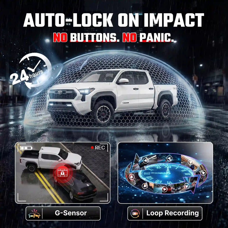 Premium 4K OEM Dash Cam for Toyota Tacoma | Invisible Dashcam [2018-2026]