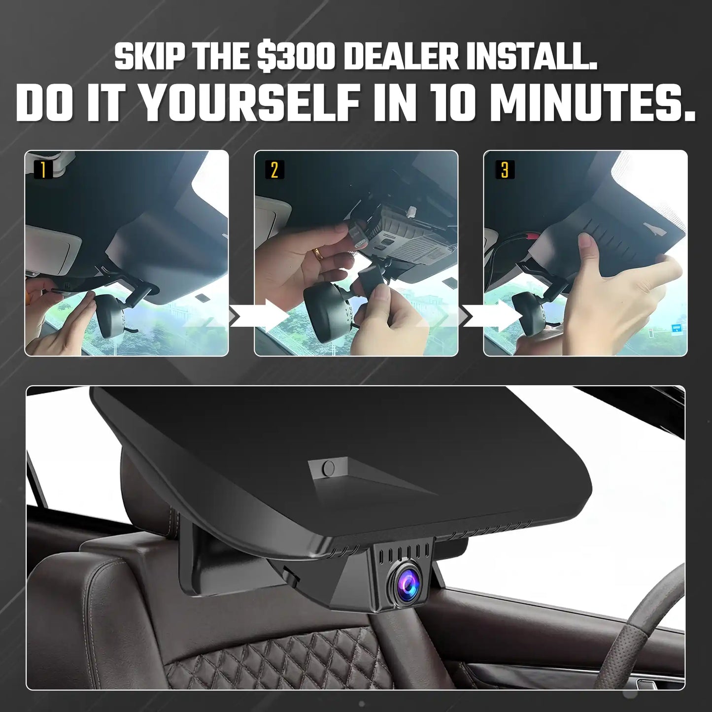 Premium 4K OEM Dash Cam for Toyota Tundra | Invisible Dashcam [2017-2026]